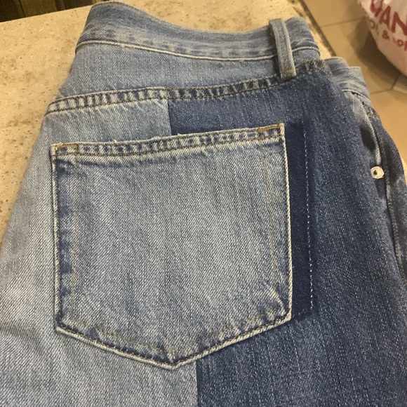 NWOT FRAME Two Tone High Rise Jeans Size 31 - Picture 7 of 7